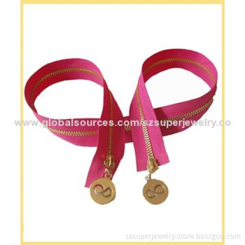 Bags close end common teeth metal zipper